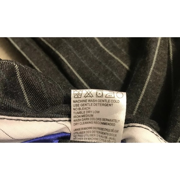 Fox Girls Gray Pinstripe Slacks Career Pants - Picture 7 of 7